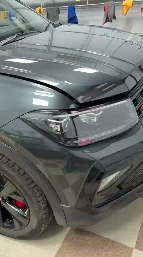 Headlight detail close shot